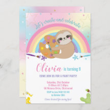 Menina de festa de aniversário bonito da pintura