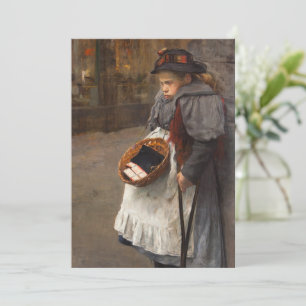 Convite Menina de Palitos Pobre Garoto de Rua Pobreza Urba