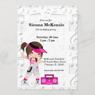 Convite Menina de salto