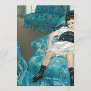 Convite Menina Em Cadeira Azul - Mary Cassatt