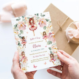Convite Menina Fada Aniversário Caprichoso Encantado Flora