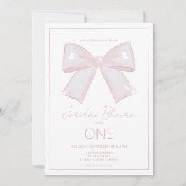Convite Menina Maravilhosa Rosa 1rua Primeiro Aniversário