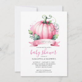 Convite Menina Menina Menina Chamada De Chuveiro Pequeno P