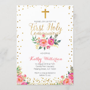Convite Menina Primeira Comunhão