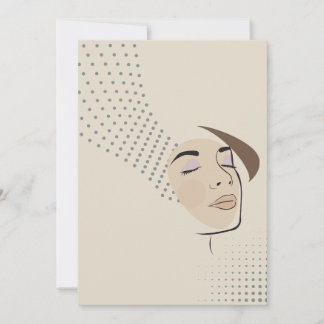 Convite menina relaxada