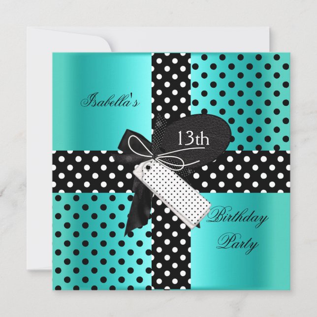 Convite Meninas 13 Festas de aniversário (Frente)