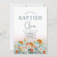 Meninas Batismo Floral Bonito
