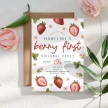 Meninas Cute Berry First Summer Kids Primeiro Aniv