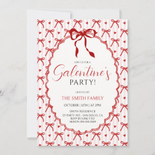 Convite meninas da festa de Galentine