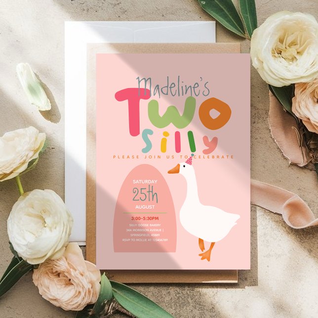 Convite Meninas Dois Bobos Ganham Rosa Primeiro Aniversári (Criador carregado)