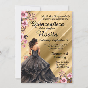 Convite Meninas Latinas Aniversário de 15 Anos Quinceanera