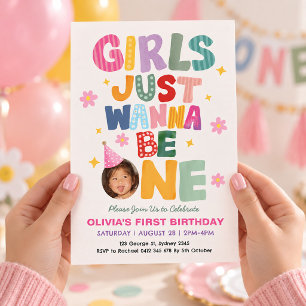Convite Meninas Querem Ser Um: Primeira Foto de Aniversári