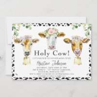 Meninas Santa Vaca Chá de fraldas