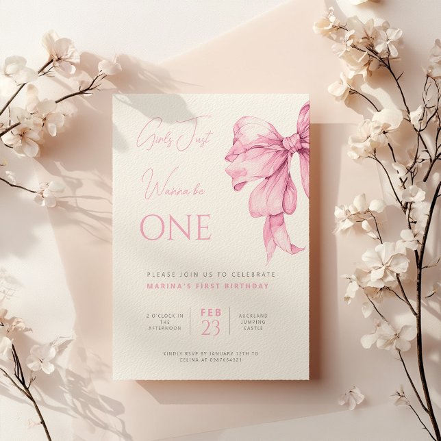 Convite Meninas só querem ser um aniversário (Criador carregado)