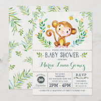 Menino da Selva do Chá de fraldas Macaco