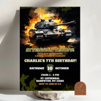 Menino de Aniversário de Soldado de Caça Tanque Ca