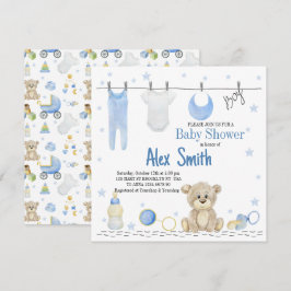 Convite Menino de aquarela