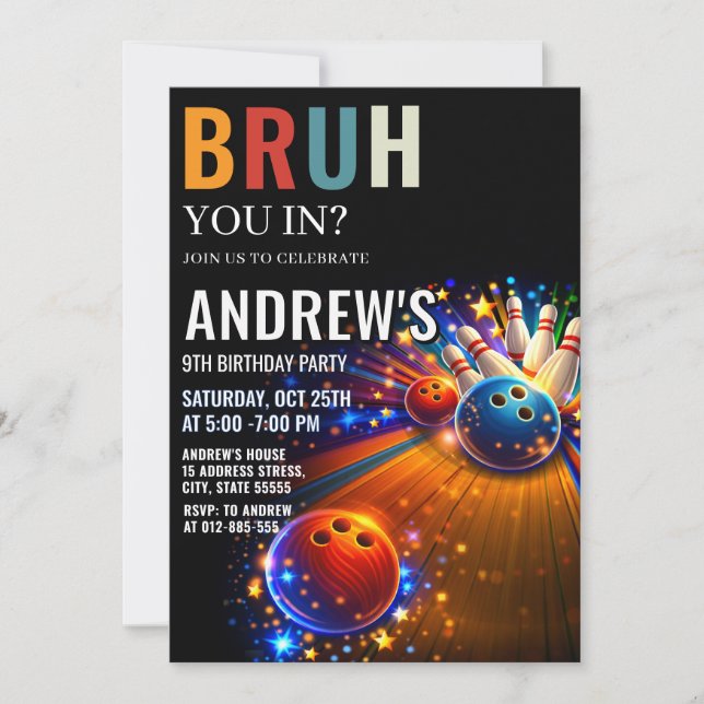 Convite Menino Digital Personalizado de aniversário (Frente)