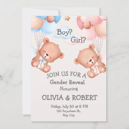 Convite Menino ou menina. Revisões/chás de fraldas de gêne