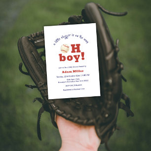 Convite Menino Pequeno Rebatedor de Beisebol Churrasco de