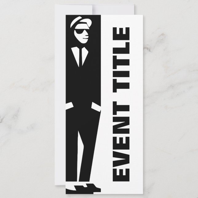 Convite menino rude: ska (Frente)