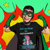 Menino super-herói Avatar e máscara do jogo Rosa e