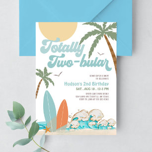 Convite Menino Surf Surfando Aniversário de 2 Anos Totalme