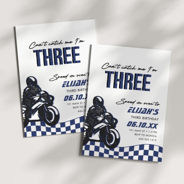 Convite Meninos, 3º Aniversário de Bike (Criador carregado)