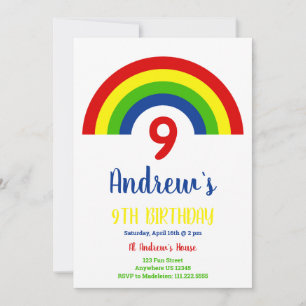 Convite Meninos 9º aniversário