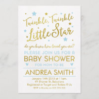 Meninos brilham pouco chá de fraldas estrelado