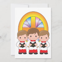 Meninos do Coro Cantando na Igreja Adoração Cristã