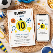 Meninos Esportes Modernos Festa de Aniversário Inf