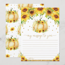 Convite Mensagem Da Cápsula De Tempo De Pumpkin Para Os Ca