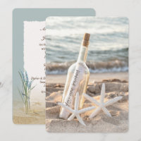 Mensagem De Starfish Em Um Casamento De Garrafa