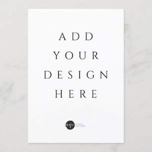 Convite / Menu / Cartão Plano 13" x 18"