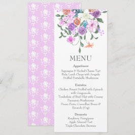 Convite Menu Colorido de Combinação de Cores de Pêssego Li