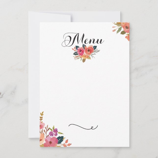 Convite Menu da gala (Frente)