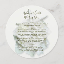 Convite Menu de Casamento do Jardim da Seada, Modelo