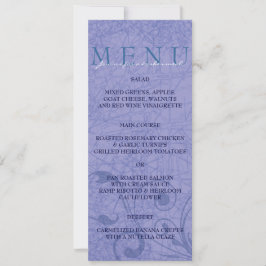 Convite Menu de Jantar de Casamento Judaico Hora Chair Dan
