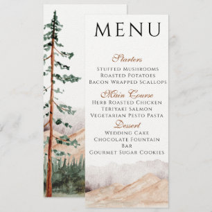 Convite Menu de Mountain View