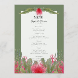 Convite Menu de Recepção de casamento em Praia Náutica