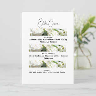 Convite Menu Delicioso Tradicional de Casamento para Downl