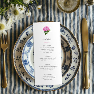 Convite Menu do Avô-Milênio, Hidrangea Rosa