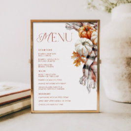 Convite Menu Janto Cozy Rustic Fall 5x7