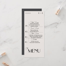 Convite Menu Minimalista