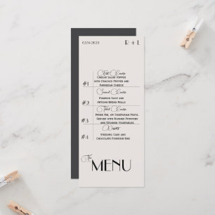 Convite Menu Minimalista