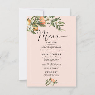 Convite Menu Pequeno Chá de fraldas Cutil da Limpeza Rosa