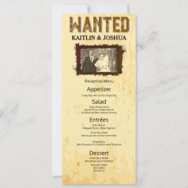 Convite Menu Rustic Western Wedding 🤠 Country Reception
