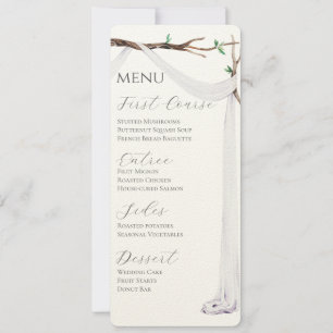 Convite Menu Sweet Garden