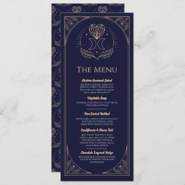 Convite Menu Wedding Tarot Moon Heart Reception Party